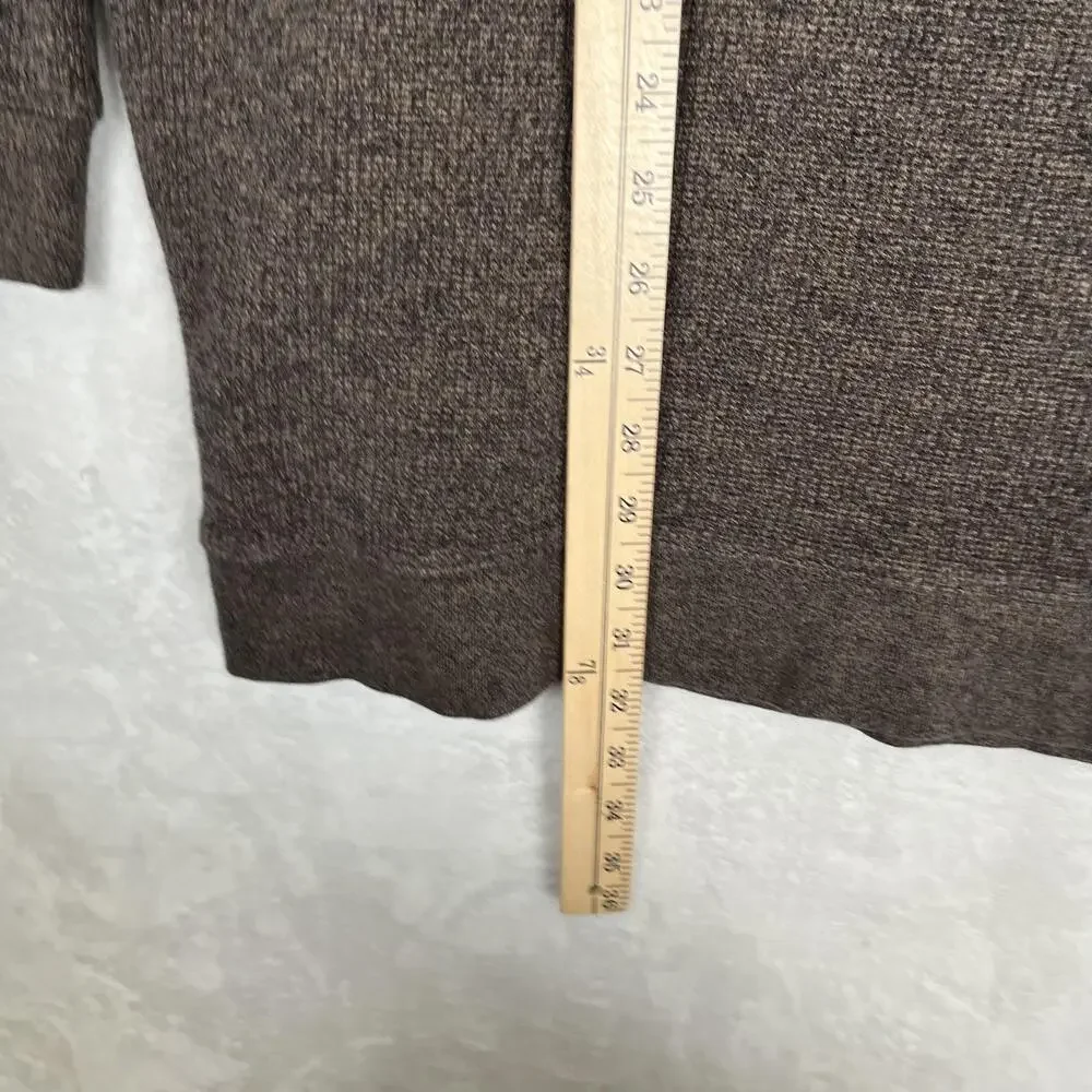 Woolrich Sweater Mens 2XLT Brown 1/4 Zip Mock Neck Knit Pullover Big & Tall